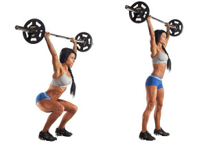 5 squats - overhead