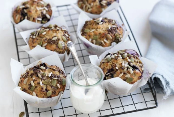 Blueberry and banana muffins