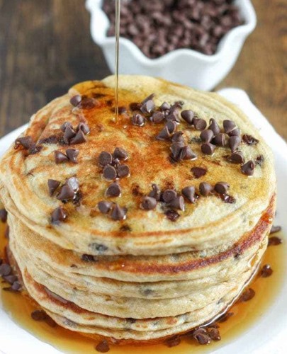 Chocolate Chip Greek Yogurt Pancakes1