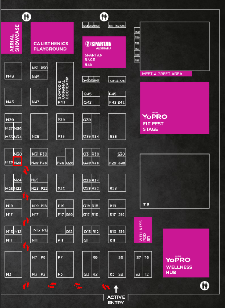 Fitness Show Floor Plan AFA Path 01