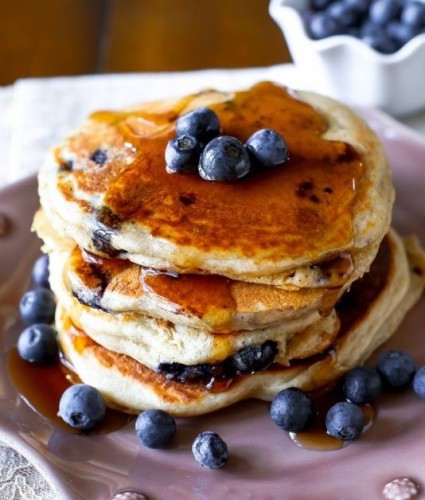 Whole Wheat Blueberry Pancakes2