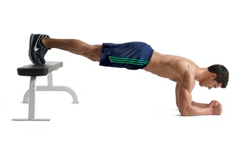 Bench plank exercise best sale