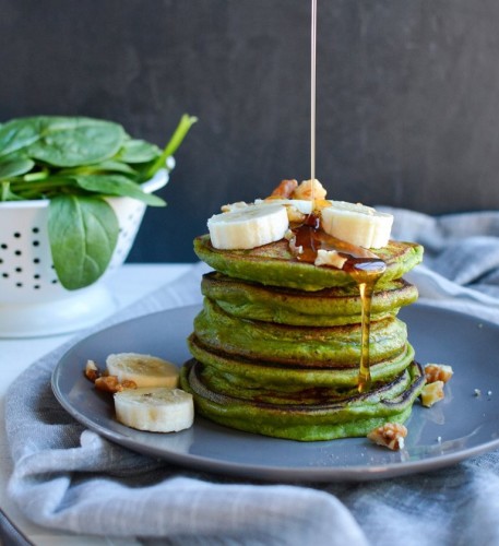 green smoothie pancakes1