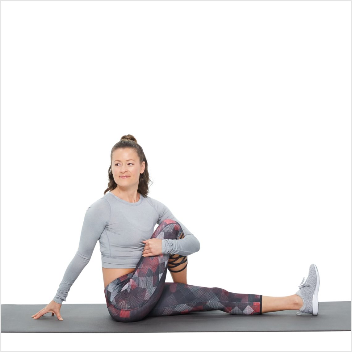 Glute Stretch Seated Twist