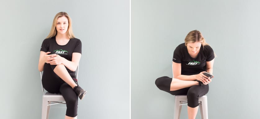 seated piriformis stretch