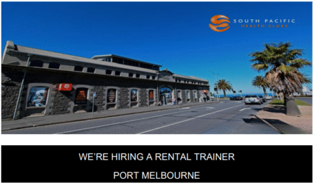 South Pacific Health Clubs Port Melbourne: Find rental trainer opportunities at our premier fitness center. Join our team today!