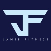Jamie Fitness logo for Personal Trainer in Frankston. Modern, minimalist design with stylized JF initials.