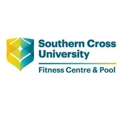 Southern Cross University Lismore logo. Gym Attendant at Fitness Centre & Pool. SCU insignia in blue, yellow, and green.